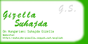 gizella suhajda business card